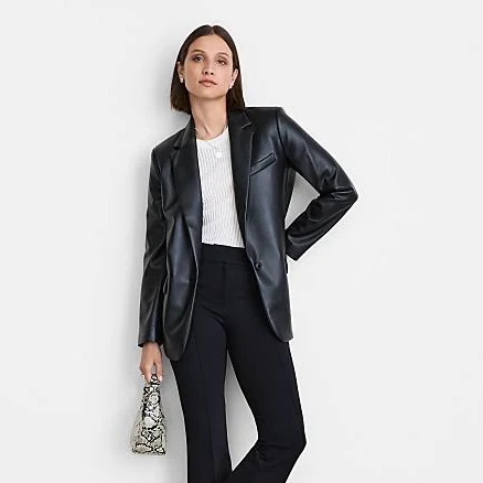 Loft Women's Petite Versa Faux Leather Blazer