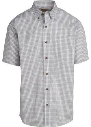 Redhead Men's Wrinkle-Free Plaid Short-Sleeve Button-Down Shirt