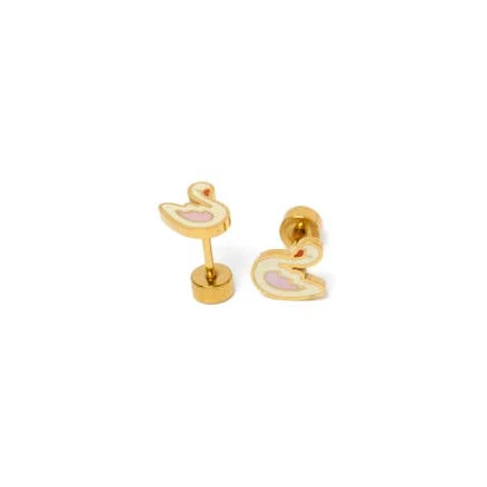 Pip Pop Swan Stud Earrings