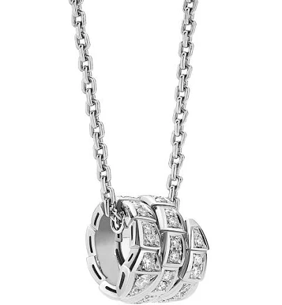 Bvlgari Women's Serpenti Viper Diamond Pendant Necklace