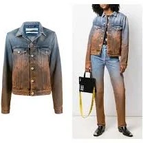 Off-White Degrade Denim Jacket - NWT
