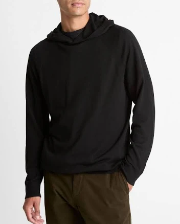 Vince Men's Featherweight Merino Wool-Cashmere Hoodie