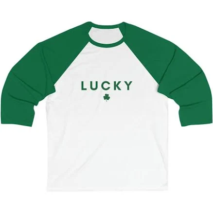 GONI Lucky Clover 3 Sleeve Baseball Tee