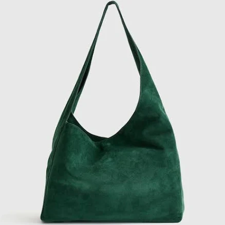 Quince Women's Slouchy Italian Suede Shoulder Bag