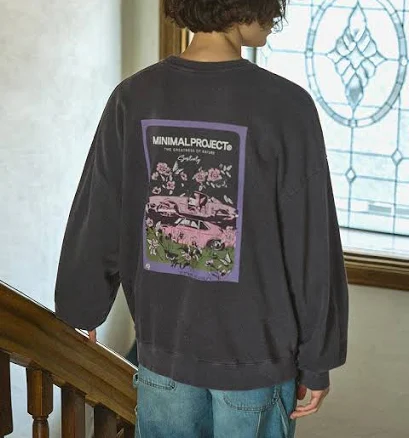 Minimal Project Flower-printed Sweatshirt