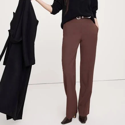 Banana Republic Women's Ultra High-Rise Modern Straight Italian Wool Pants