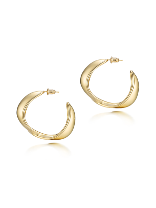 Sound of Wave Ring Earrings