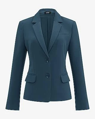 Express Women's Editor Signature Stretch Fitted Cropped Business Blazer