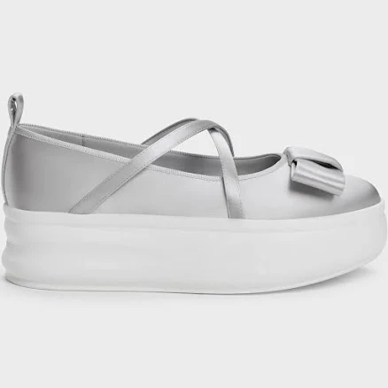 Charles & Keith Brantley Bow Platform Mary Janes