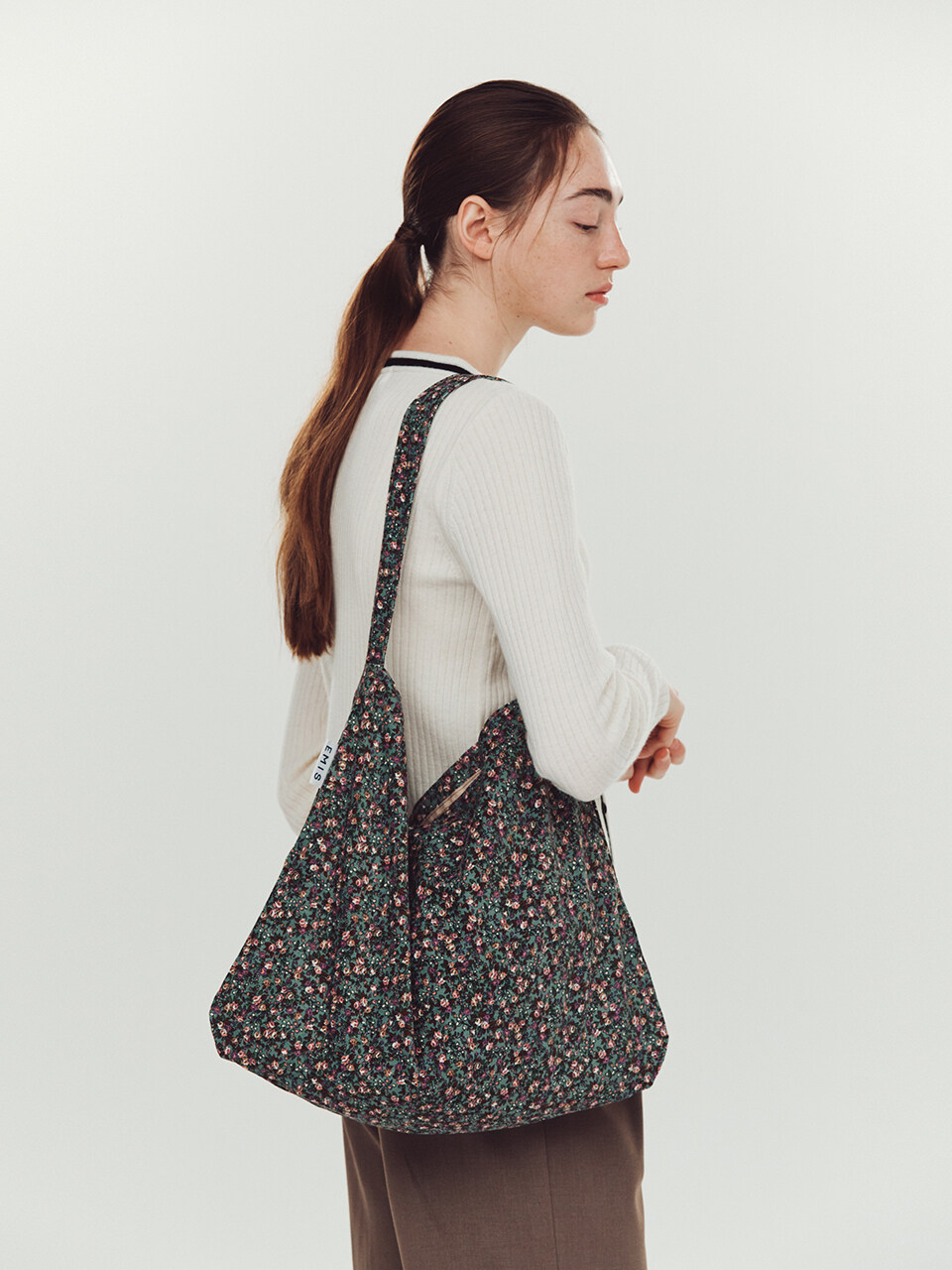 Flower Corduroy Eco Bag