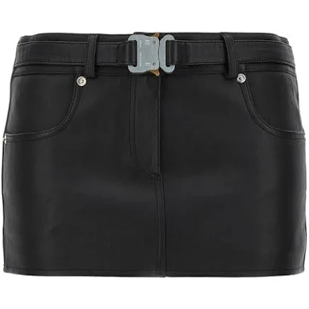 1017 ALYX 9SM Leather Buckle Mini Skirt - IT42