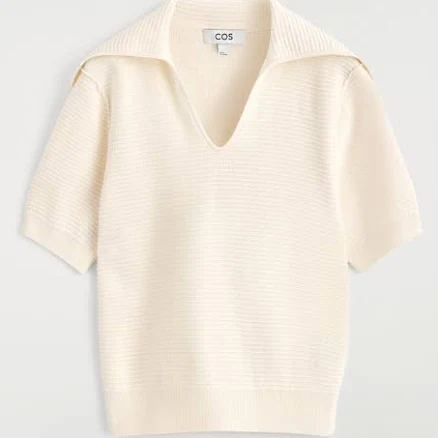 COS Women's Sailor-Collar Knitted Top