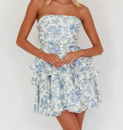 Like Me Tied Back Layered Mini Dress