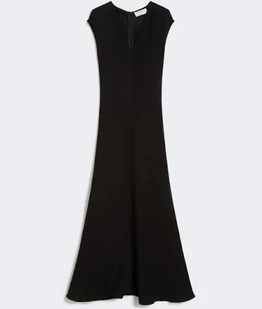 Sportmax Woman's V-Neck Canneté Long Dress