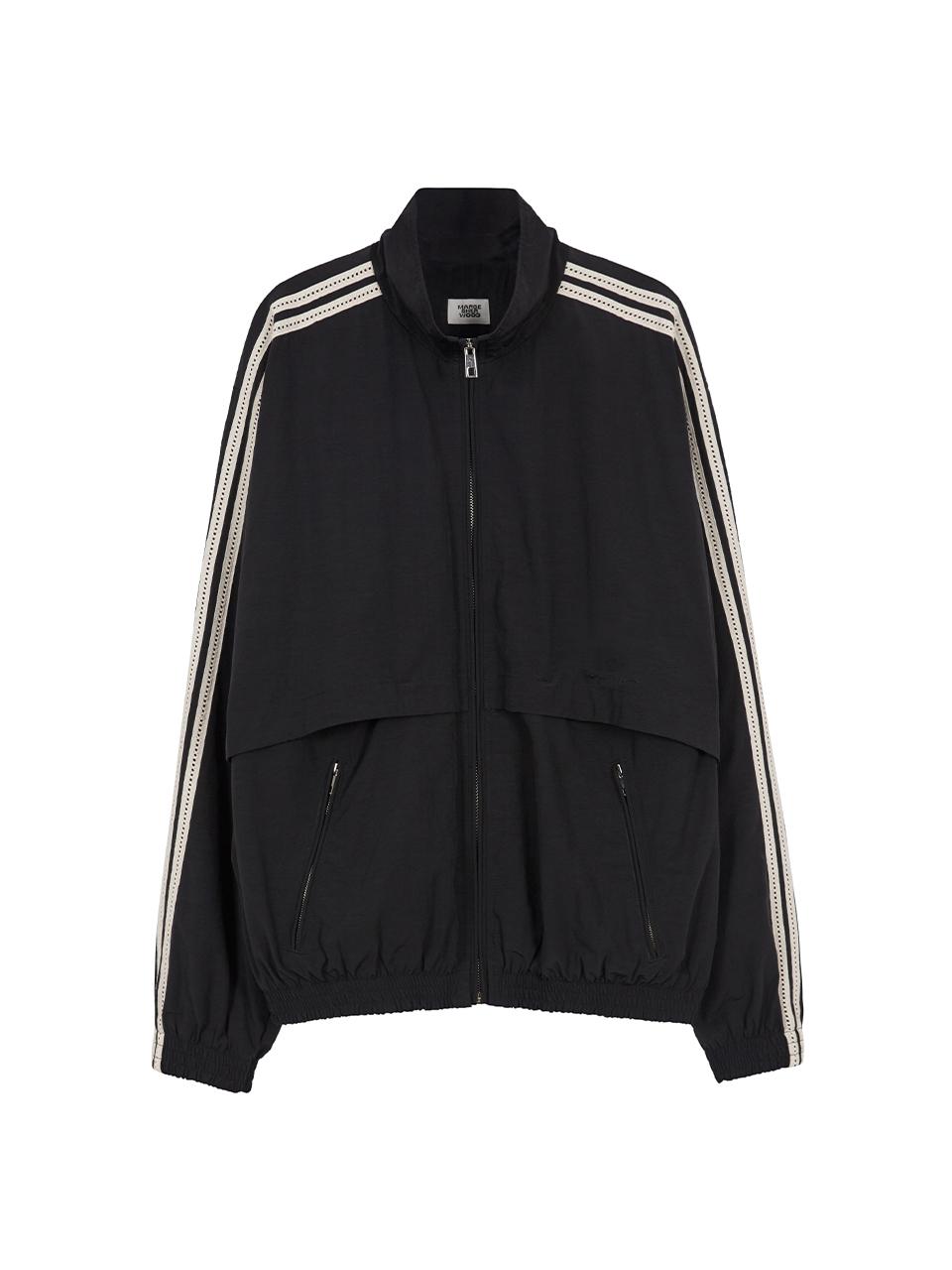 [MARGESHERWOOD] LACE TRACK JACKET [BLACK]