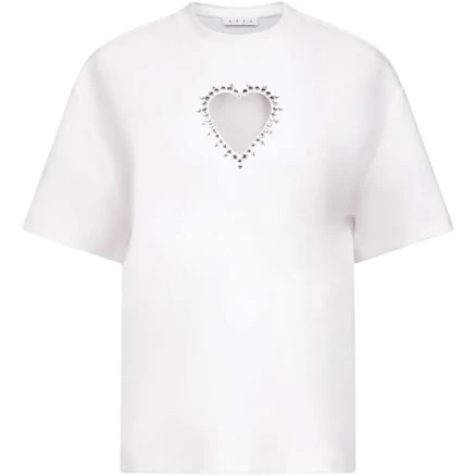 Area Heart Cutout T-Shirt