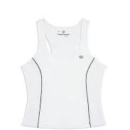 egonlab x sergio tacchini Tessa Scoop Neck Tank- Brilliant White Hotsell | Clothing