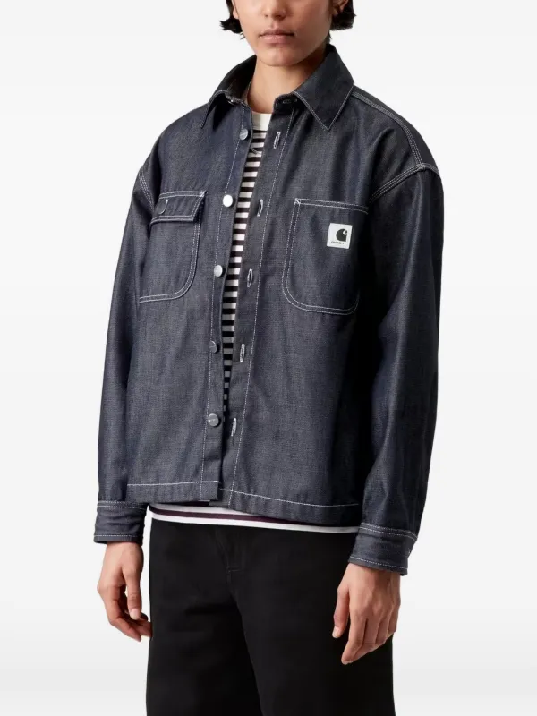 Contrast-stitch Denim Jacket