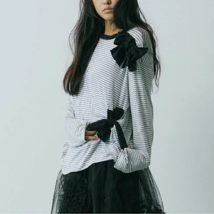 [HOKUSPOKUS] Bow Ribbon Top_White