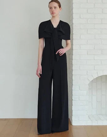 BAU by Bride And You ISABEAU Semi Wide Jumpsuit & Cape Set