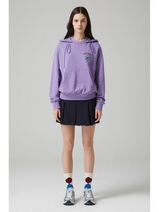 Nylon Hooded Sweatshirt