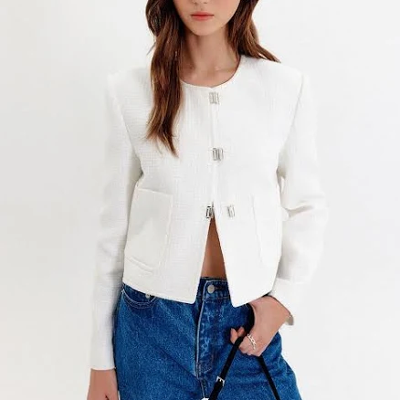 LOOKAST Fitted Tweed Jacket