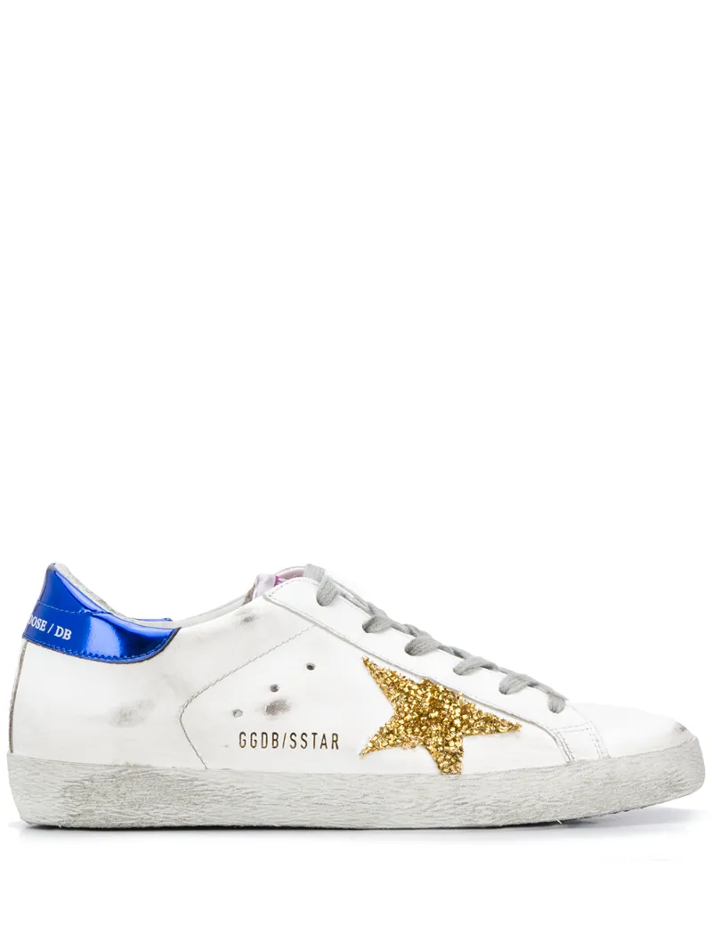 GG Superstar Worn-effect Sneakers