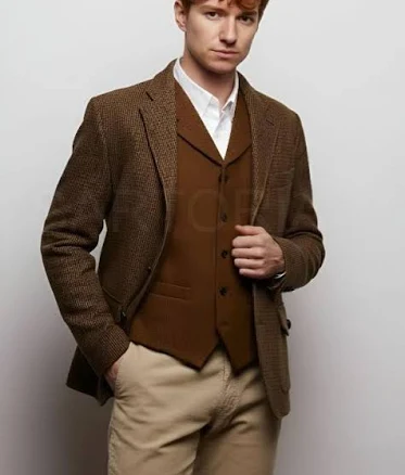 Heritage Harris Men's Classic Tailored Fit Tweed Blazer