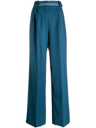 Stitch Trim Palazzo Trousers