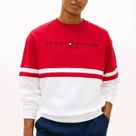 Tommy Hilfiger Men's Tommy Logo Colorblock Sweatshirt