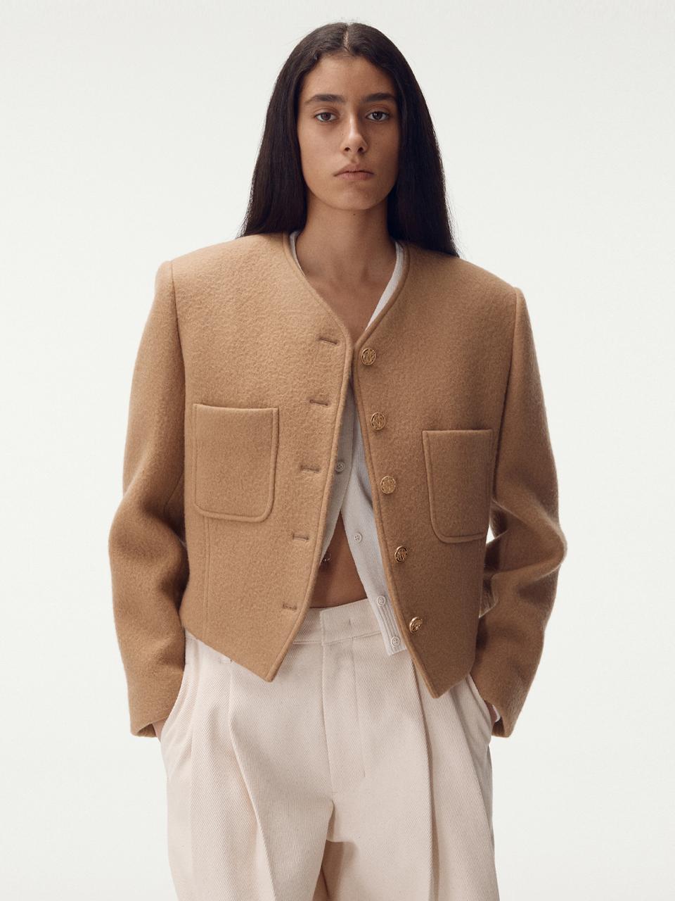 Washed Wool Single Jacket