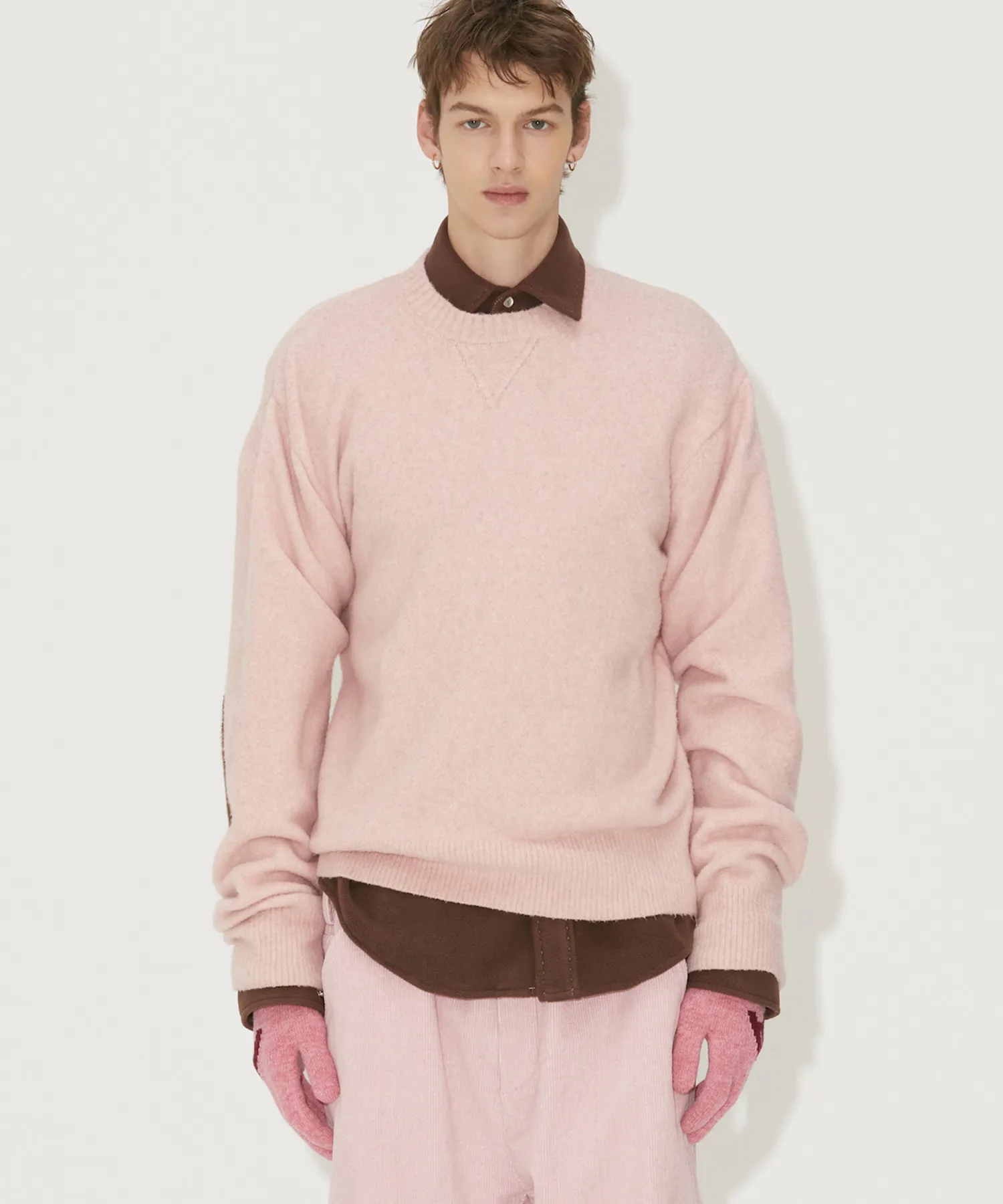 ELBOW PATCH SOFT KNIT AURORA PINK