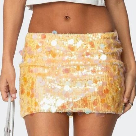 Edikted Women's Sabina Low-Rise Sequin Mini Skirt