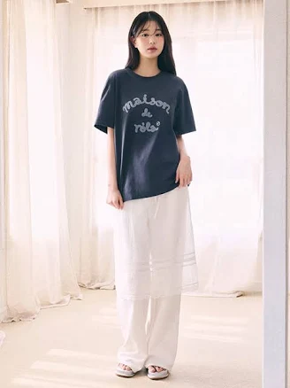 LACE LAYERED LONG SKIRT White