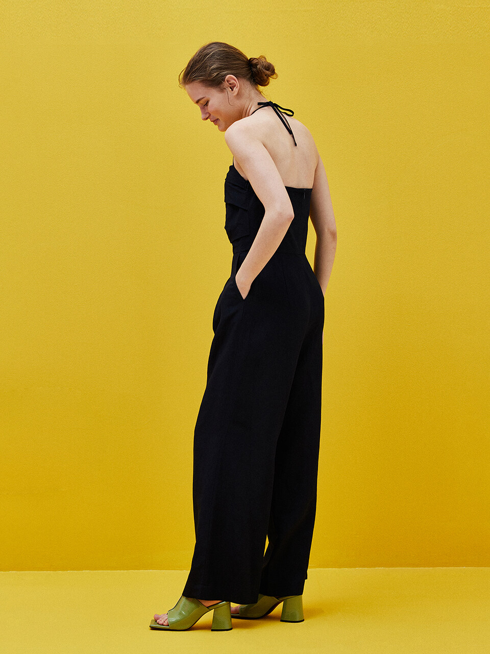 Halterneck Jumpsuit_Dark Navy