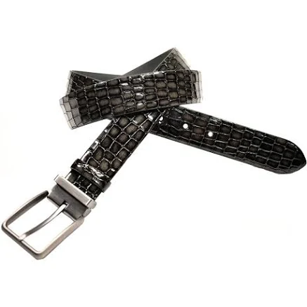 Marcello Men's Snake Chainlink Leather Belt