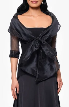 Agnes Organza 3/4 Sleeve Shawl