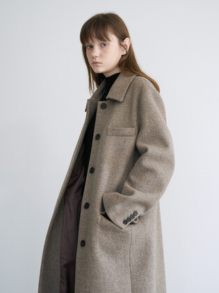 Melange Beige Suit Coat