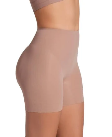Leonisa Women's Moderate Compression Padded Butt Lifter Shaper Shorts