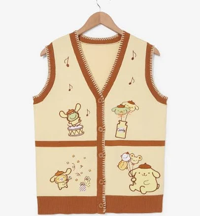 Sanrio Pompompurin Party Sweater Vest