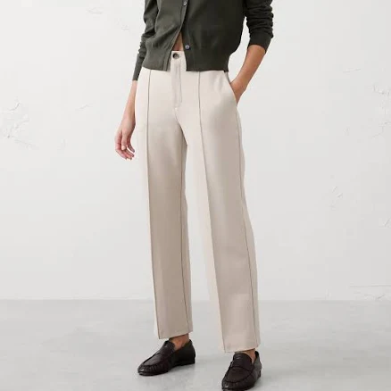 Women's Straight High-Rise Ponte Pant