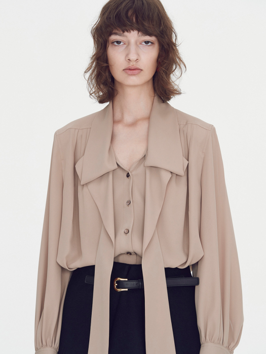 Naucia Scarf Collar Blouse