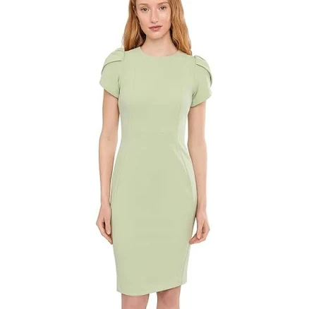 Calvin Klein Women's Tulip Sleeve Sheath Dress