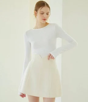 Tulip Tweed Mini Skirt