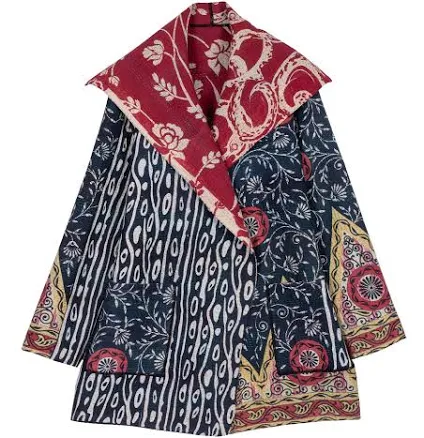 Vintage Cotton Kantha Pocket Jacket