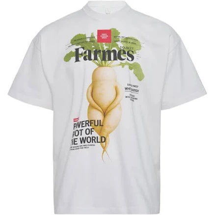 doublet - TEES - Farmers Magazine Cover Sweatshirt | doublet | Club 21 XS / White