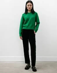 Narrow Track Pants Velour Black