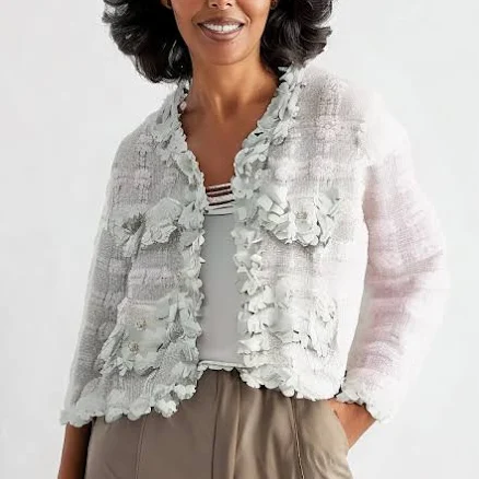 Mint Boucle Jacket MEDIUM