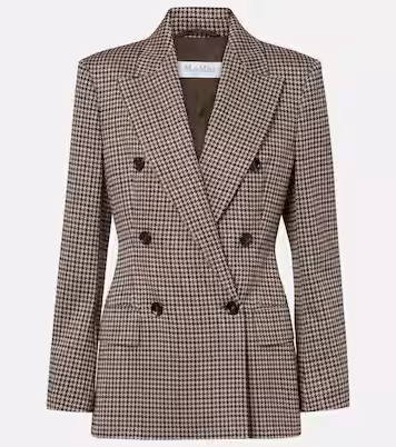 Olona Checked Wool Blazer
