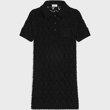 CELINE Women's Cotton Pointelle Mini Dress